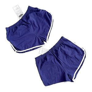 URATOT Sport Shorts 2-Pack in White Indigo Navy Size L NWT